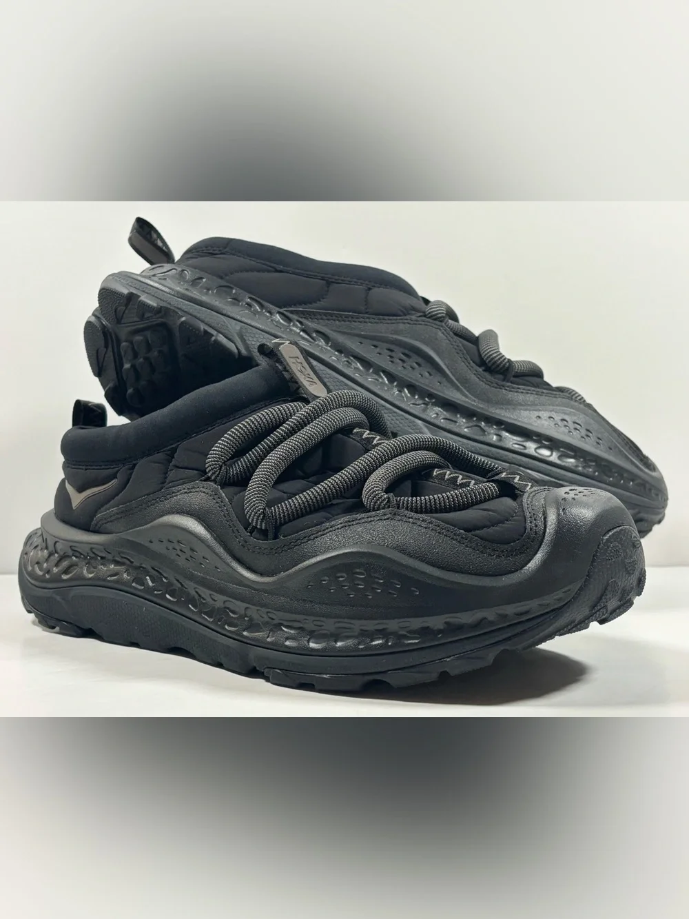 HOKA U Ora Primo Men’s 11.5 Women’s 13 Black Recovery Shoes 1141570 BBLC EUC